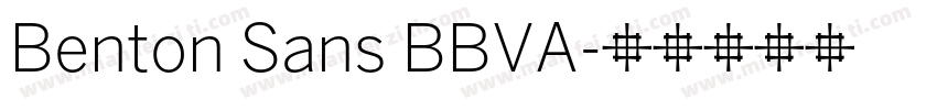 Benton Sans BBVA字体转换